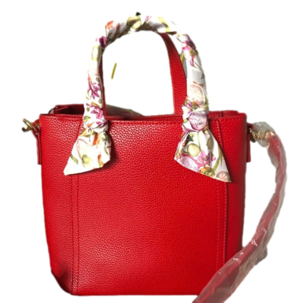 NWT Red Cross Body Purse/Reg Purse with Detachable Shoulder Strap